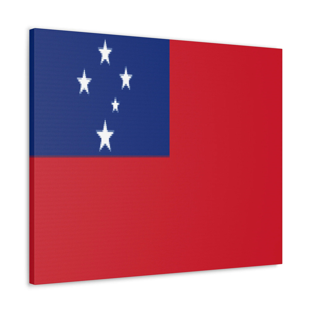 Samoa Country Flag Canvas Vibrant Wall Art Unframed Home Decor